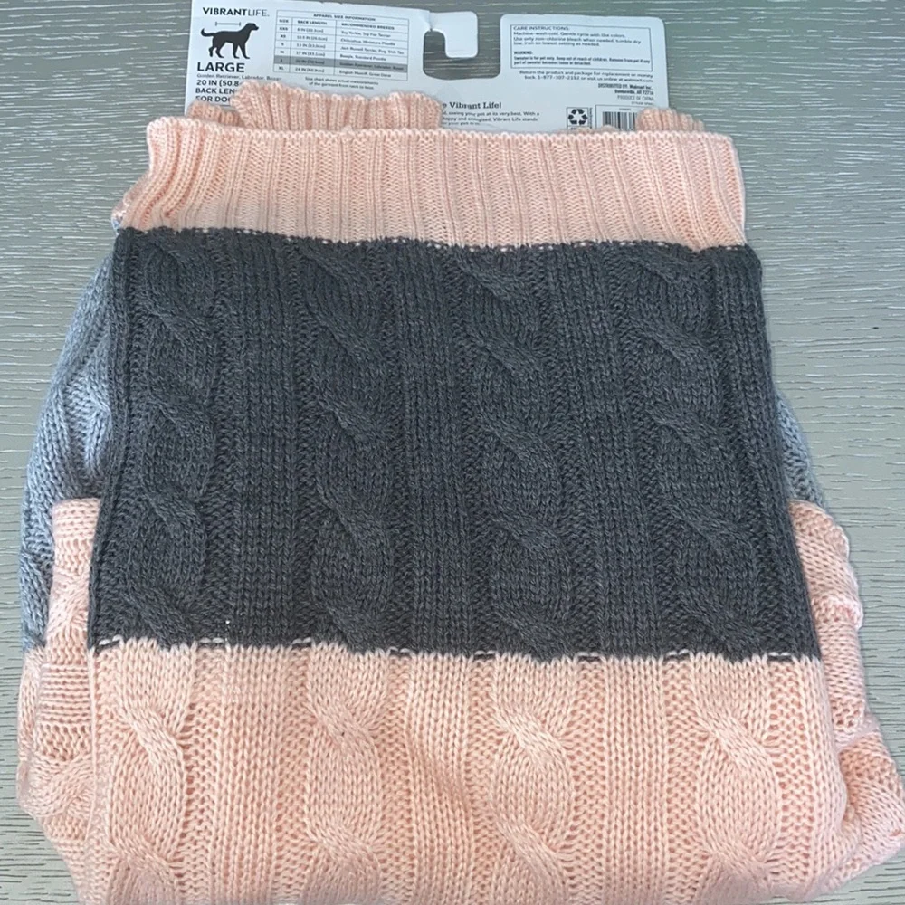 Vibrant dog sweater